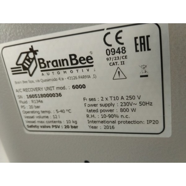Автоматическая установка заправки кондиционеров BRAIN BEE CLIMA 6000 PLUS